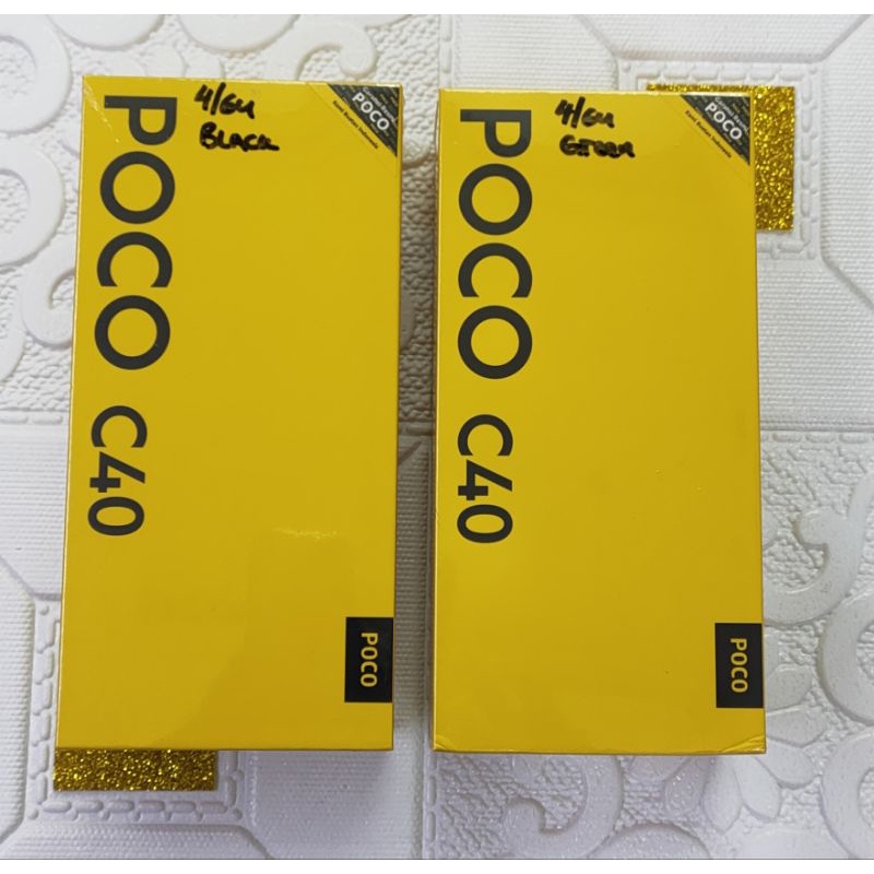 poco C40 ram 4 memory 64 new produk garansi resmi