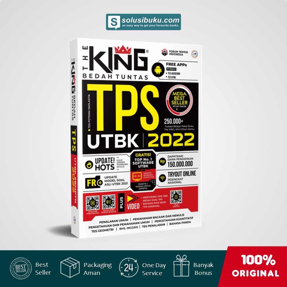 Buku The King Bedah Soal dan Materi TPS UTBK 2023 (Forum Edukasi)-TPS'22