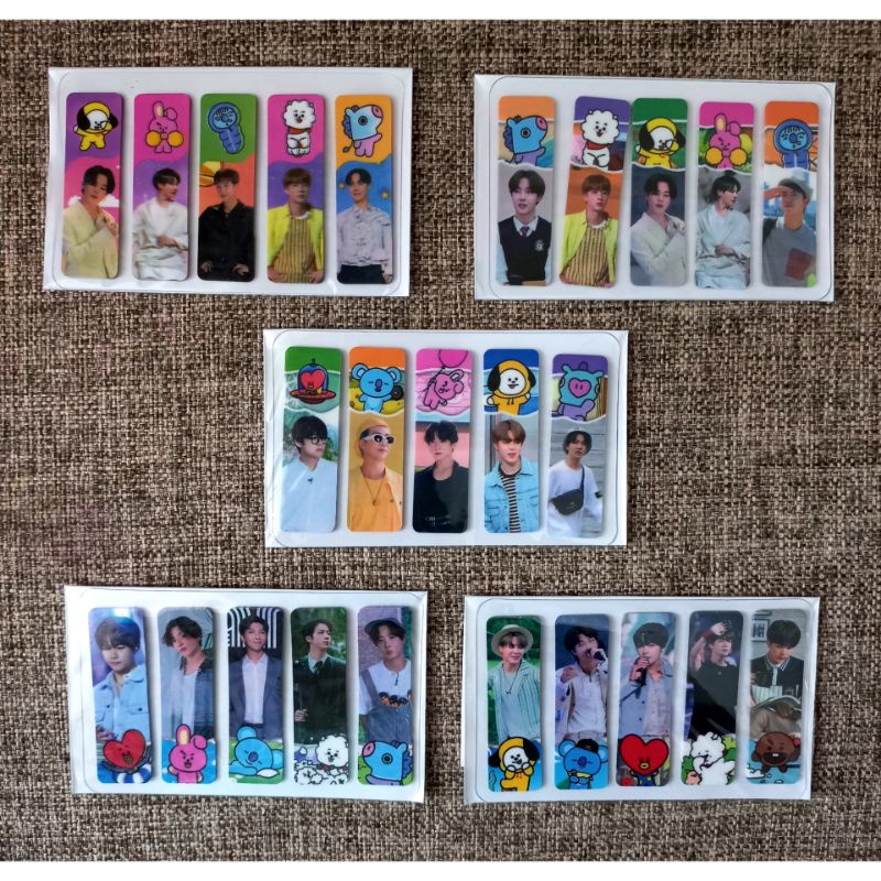 

( 100 LEMBAR ) STICKY NOTES HOLOGRAM BTS MEMBER + BT21
