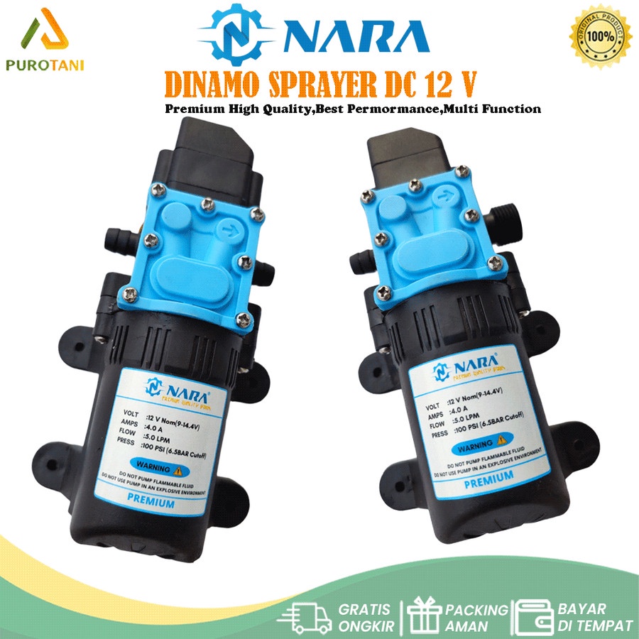 Dinamo NARA Sprayer Elektrik 100 Psi tipe Socket Socket