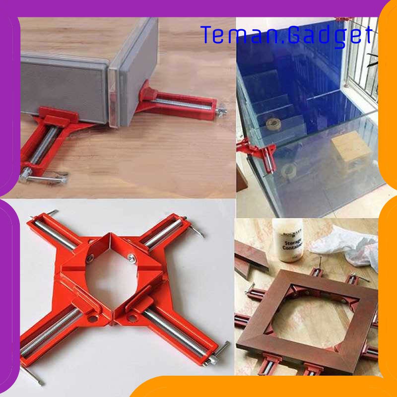 TG-DE029 Taffware Clamp Penjepit Sudut Frame Kayu 90 Derajat 75mm ZK1478100