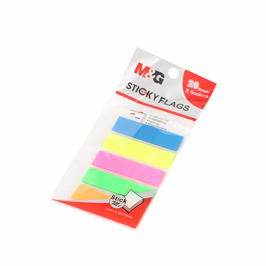 

M&G MEMO FLAGS STICKY NOTES FLAG IT INDEX ARROW NOTEPAD PEMBATAS KERTAS STICK NOTE WARNA 100 SHEETS