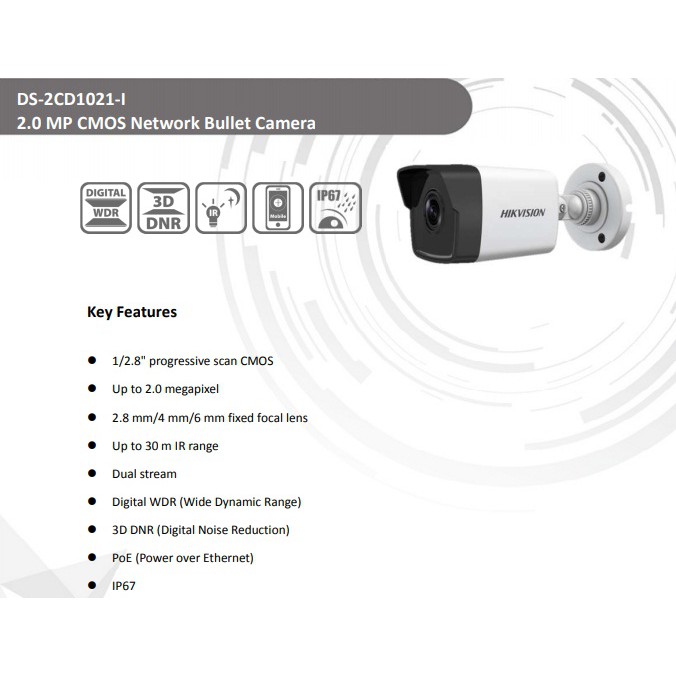 HIKVISION IP Camera outdoor DS-2CD1021-I 2Megapixel