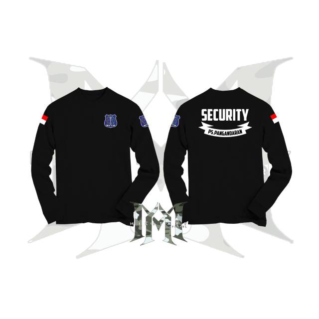 Kaos Baju Security Tangan Panjang