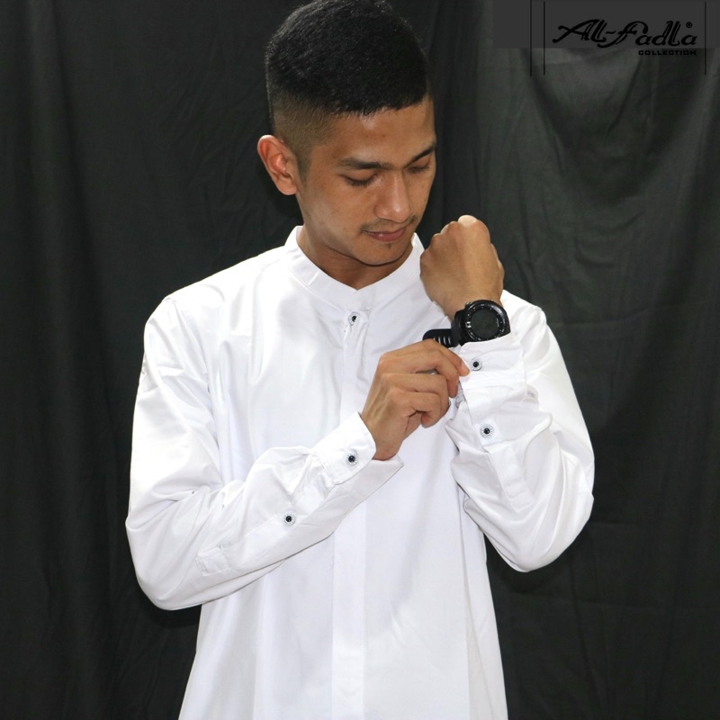 AL FADLA - Kemeja Koko Casual Pria Lengan Panjang Kaffa 1