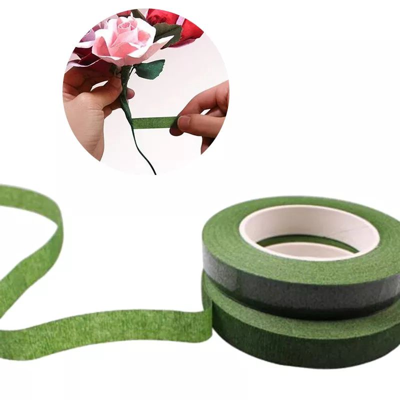 Floral Tape Lebar 1,2cm Panjang 30yard Selotip Bunga Solatip Batang Bunga per 1 roll