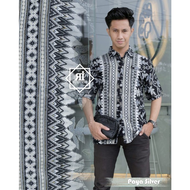 Zaja - Baju Batik Pria Dewasa Terbaru Motif Mewah Baju Kemeja Batik Cowok Lengan Pendek Formal &amp; Kasual Kerja - Acara Nikahan Fashion Atasan Cowok Elegant Baju Batik Tradisional Indonesia