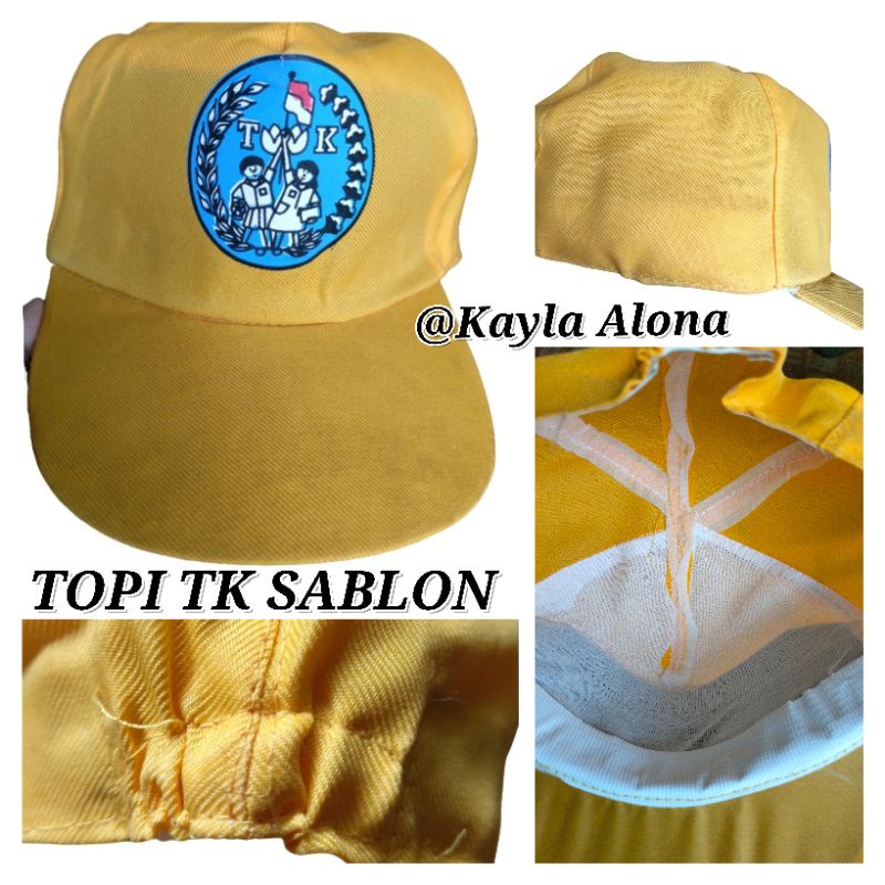 TOPI TK SABLON ( PREMIUM ) warna KUNING