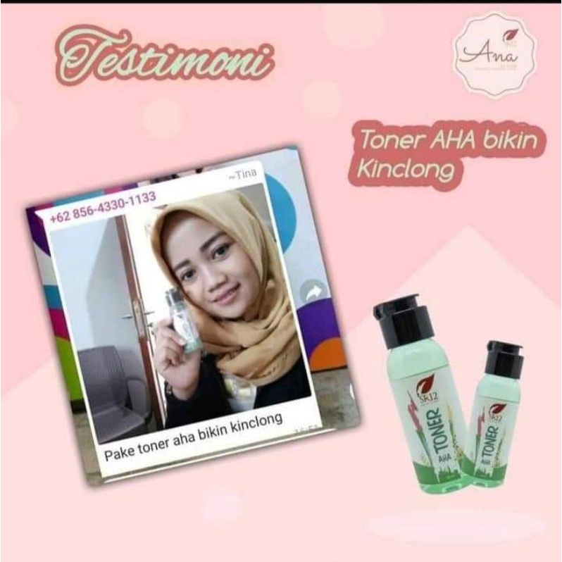 TONER AHA SR12 - Eksfoliasi kulit wajah