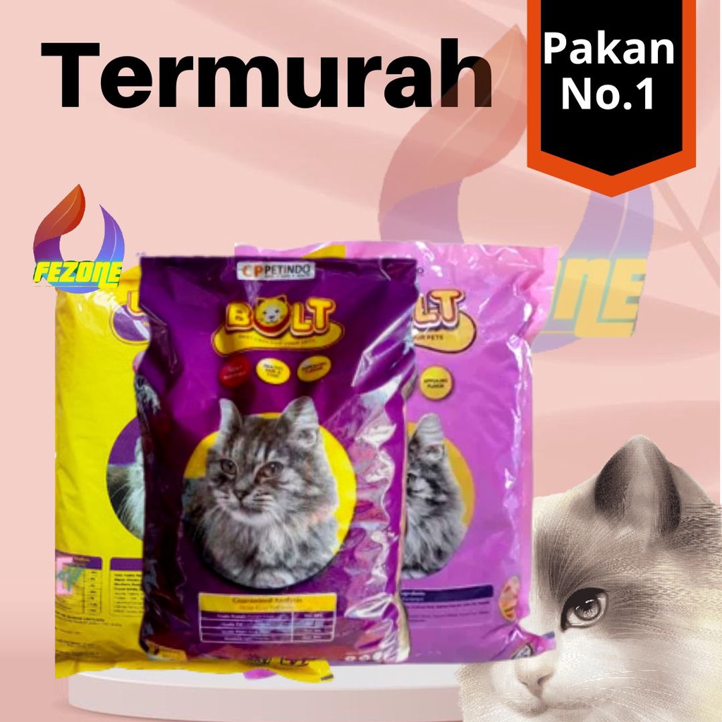 BOLT REPACK makanan kucing FEZONE