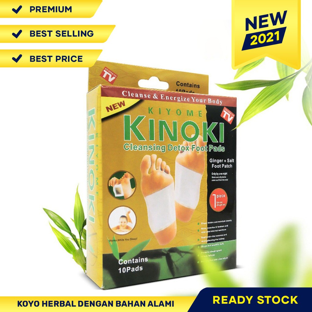 [RA] KINOKI GOLD PAD  1 BOX 10PCS DETOKS DETOX KAKI PENGHILANG RACUN AMPUH PADS 10 PCS 1