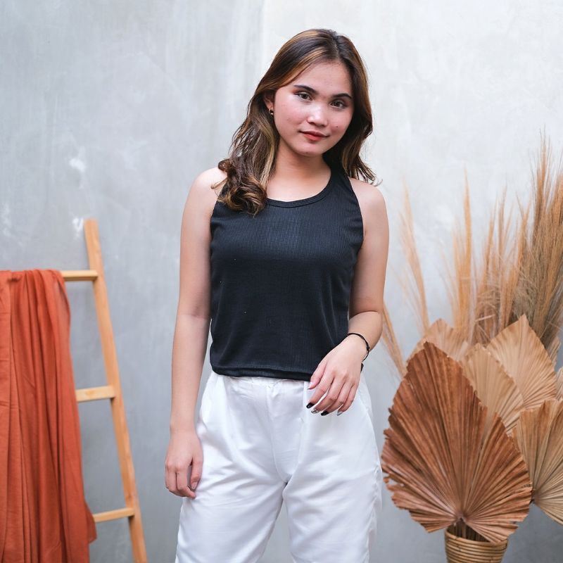 Arifirn Agnes Ribbed Tanktop - Tanktop Wanita Murah