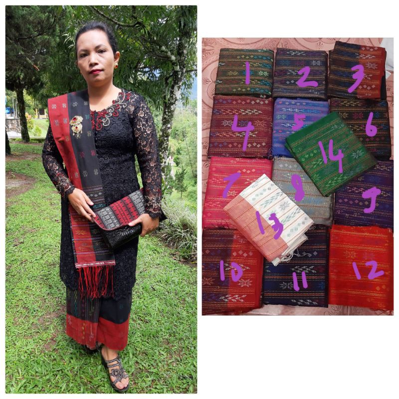 Songket Sadum Balige Tanpa Sambungan Tenun ATBM