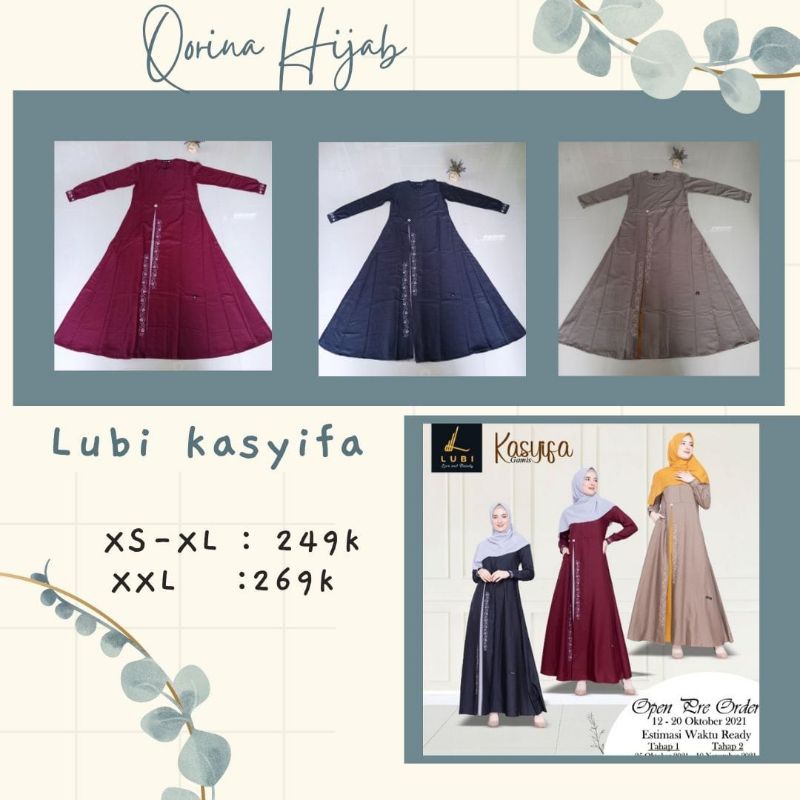 Gamis Lubi terbaru / Lubi kasyifa / gamis Lubi kasyifa / gamis polos / gamis hitam