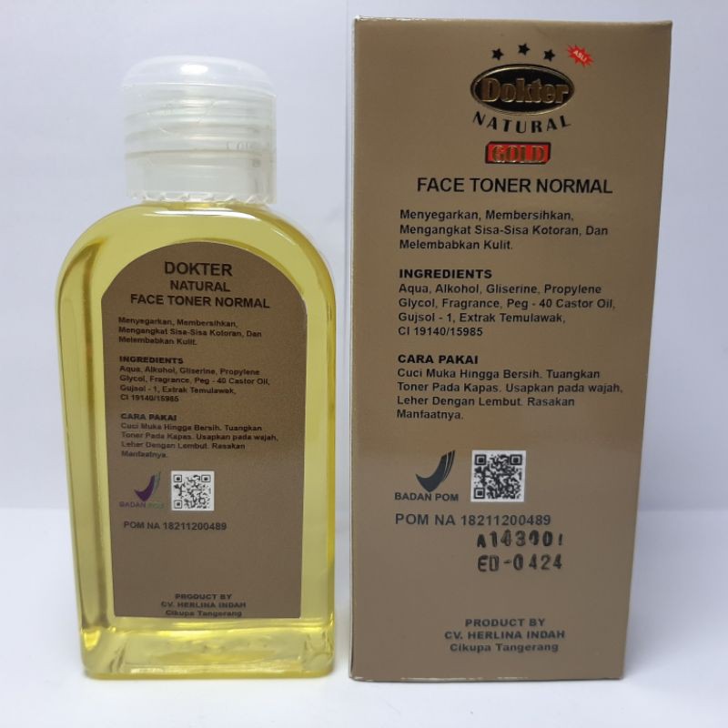 TONER DOKTER GOLD 115 ML BPOM