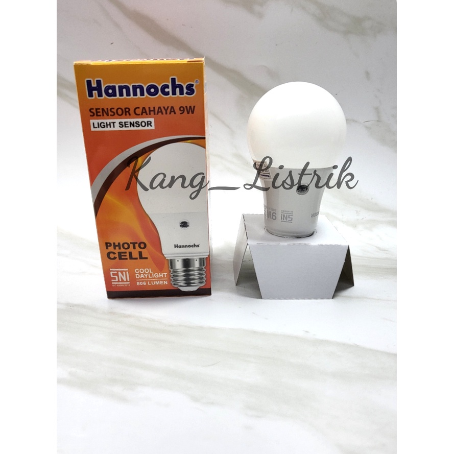 Lampu Hannochs Sensor Cahaya 9Watt / Light Sensor Hanochs 9 watt