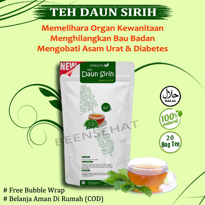 

COD-TEH DAUN SIRIH JAMU HERBAL UNTUK KESEHATAN ORGAN KEWANITAAN TEH HERBAL ATASI BAU BADAN DAN MULUT