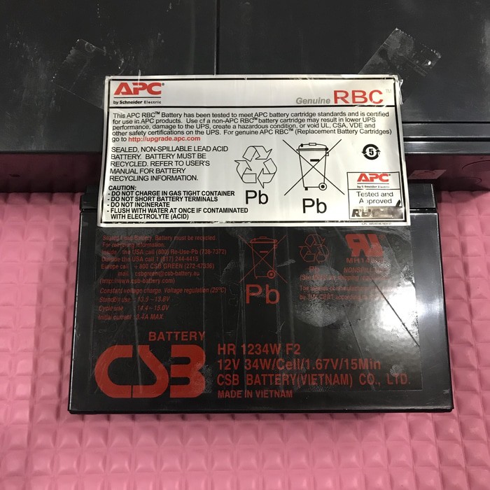 Baterai aki kering ups Apc Baterai kering Csb HR1234W
