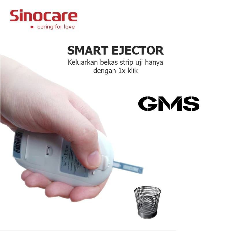 Alat Cek Gula Darah Sinocare Safe Accu 2 Lengkap (  Bonus 50 Strip + 50 Lancet )