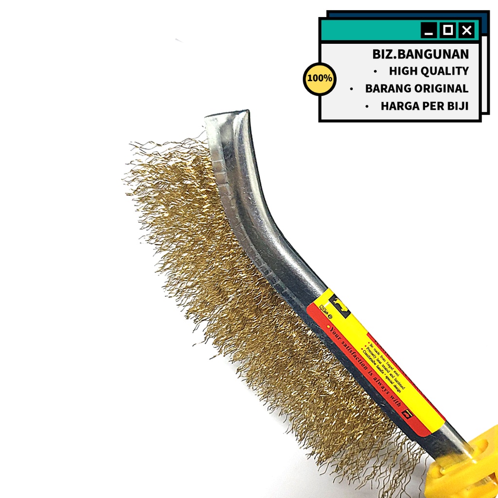 SIKAT BAJA BISON GAGANG PLASTIK - SIKAT KAWAT WIRE BRUSH