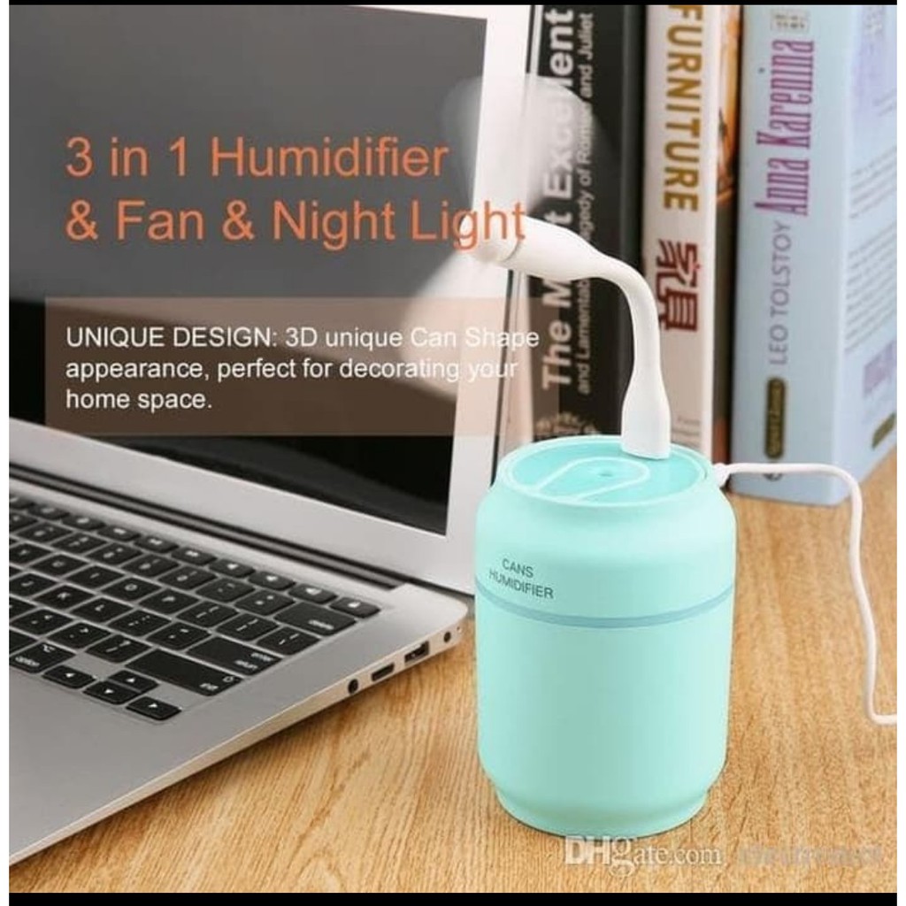 CAN HUMIDIFIER 3IN1 DIFFUSER LED 200ML
