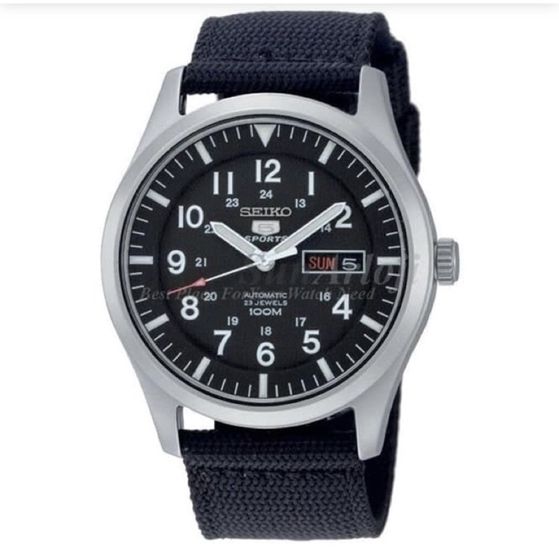 Seiko 5 Sport SNZG15K1 Automatic 100M Black Nylon SNZG15