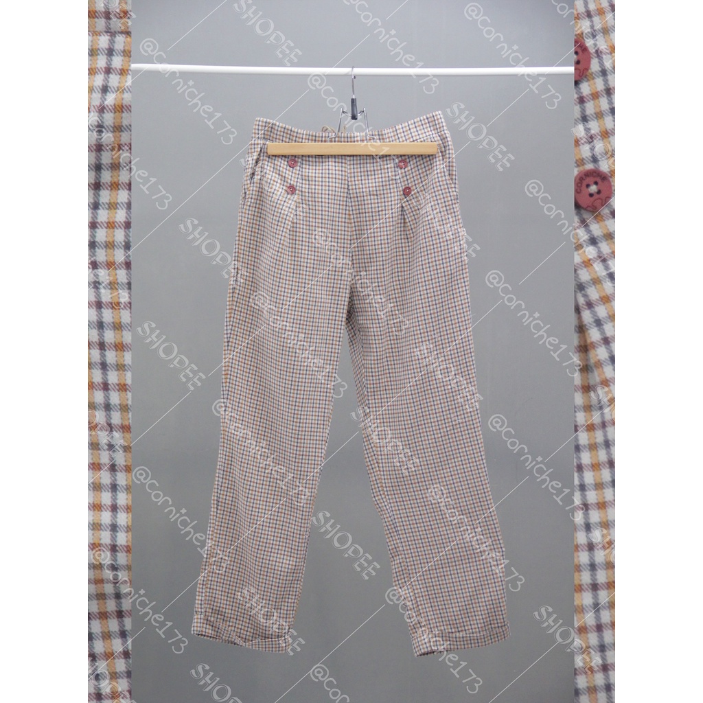 Corniche Marlyn Button Pants Krem - TH90331