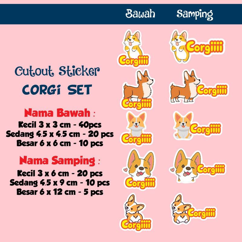 

Label Cut Out Corgi Waterproof