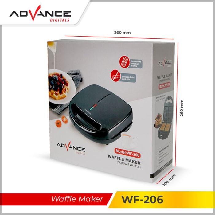 Advance Belgian WF-206 Waffle Maker Pembuat Wafel Berkualitas