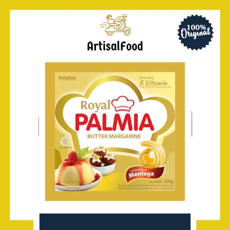 

ROYAL PALMIA BUTTER margarine sachet 200gr