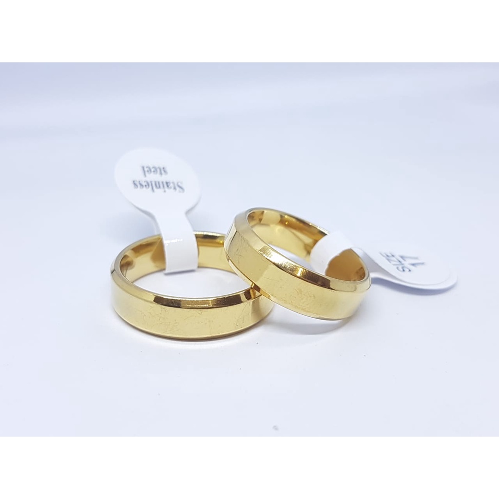 Cincin Couple Titanium ANTI KARAT SELAMANYA PGM CT145 (SATUAN)