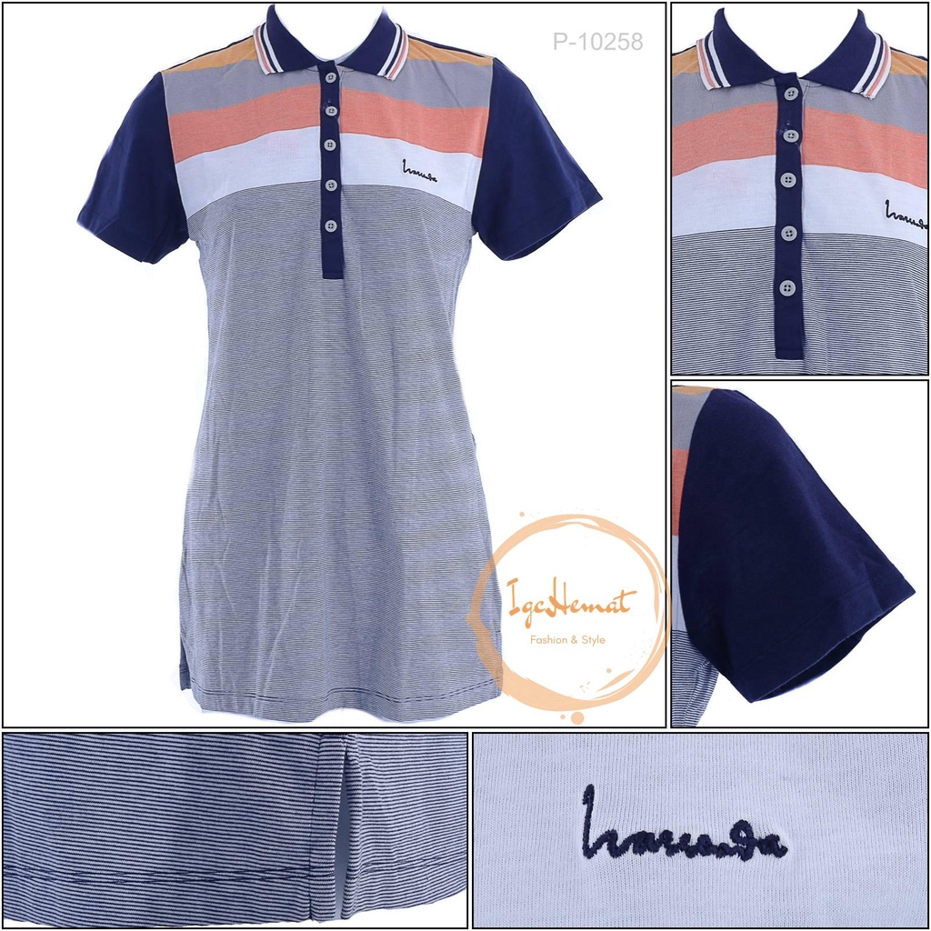 KAOS KERAH PEREMPUAN LENGAN PENDEK HASSENDA L[P10258]