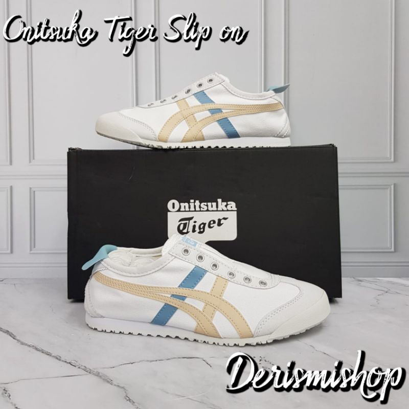 Sepatu Wanita Onitsuka Tiger slip on canvas women original