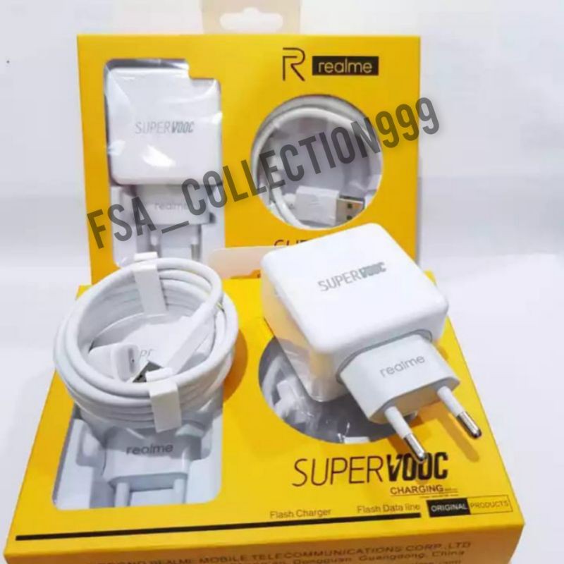 Charger realme type C SUPER VOOC realme X/ XT/ X2/ 5 pro/ 7/ 7i/ Realme 8/ C25 [USB-C 20W] flash Charger