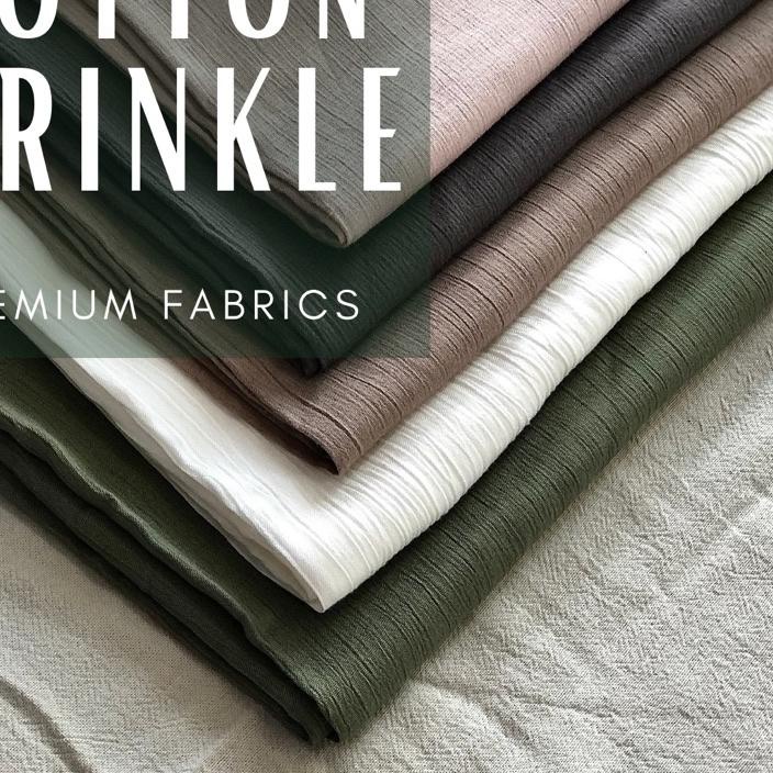 ℆ kain katun rayon crinkle premium  ,,,