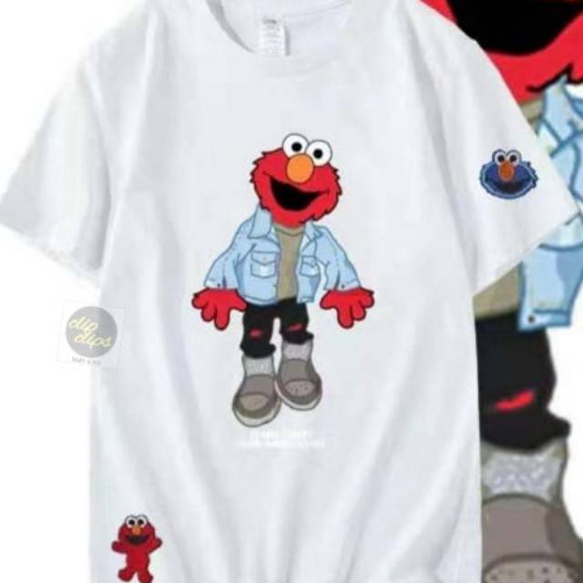 Kaos Anak Elmo Putih