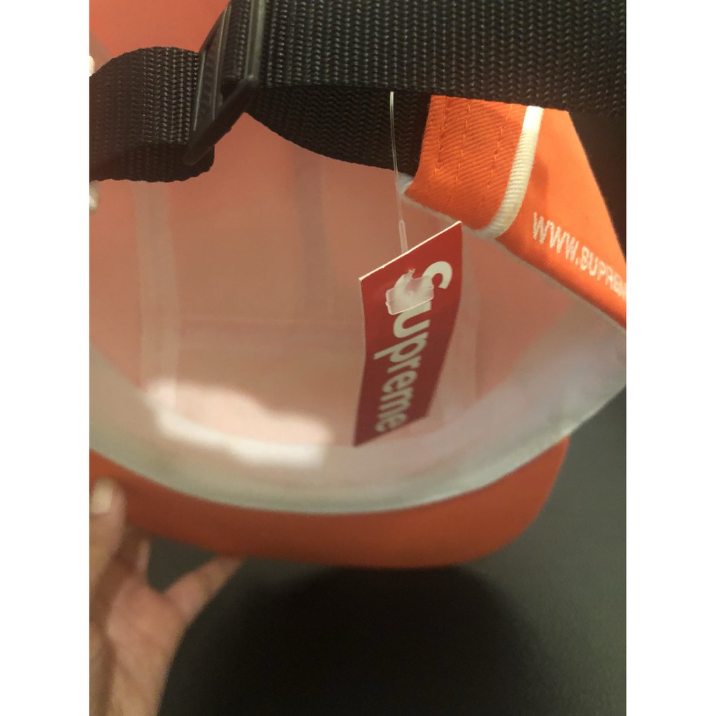 Supreme Washed Chino Twill Camp Cap Orange ORIGINAL