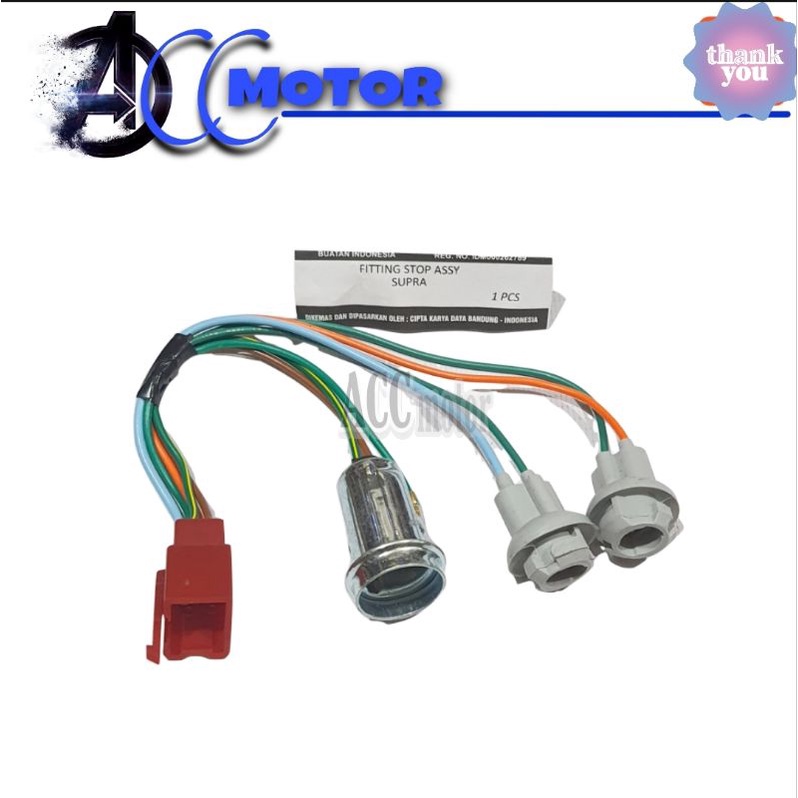 Socket Fiting Dudukan Lampu Stop Belakang Set Supra/Supra X/Supra Fit High Quality
