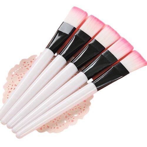 KUAS MASKER BULU PINK BRUSH MAKEUP KUAS MASKER
