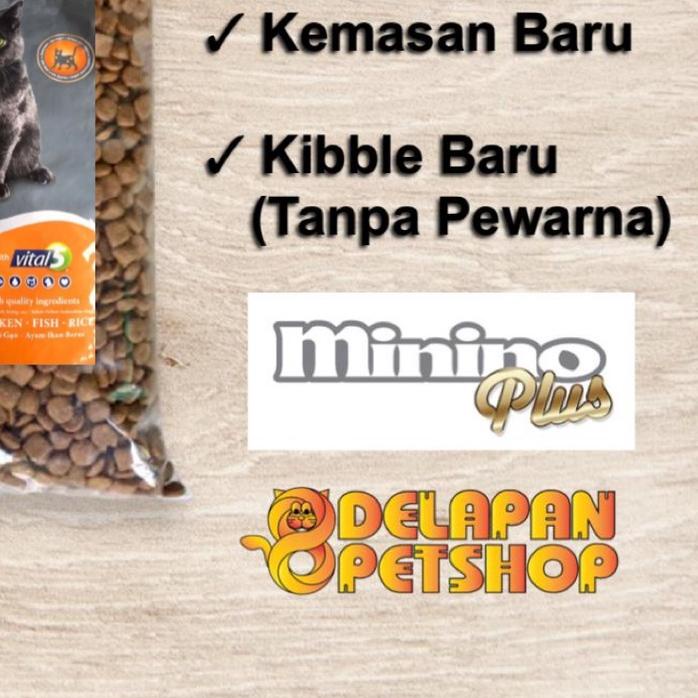 MININO Plus Adult 1 Kg / Dry Food / Makanan Kucing / Super Premium Cat Food