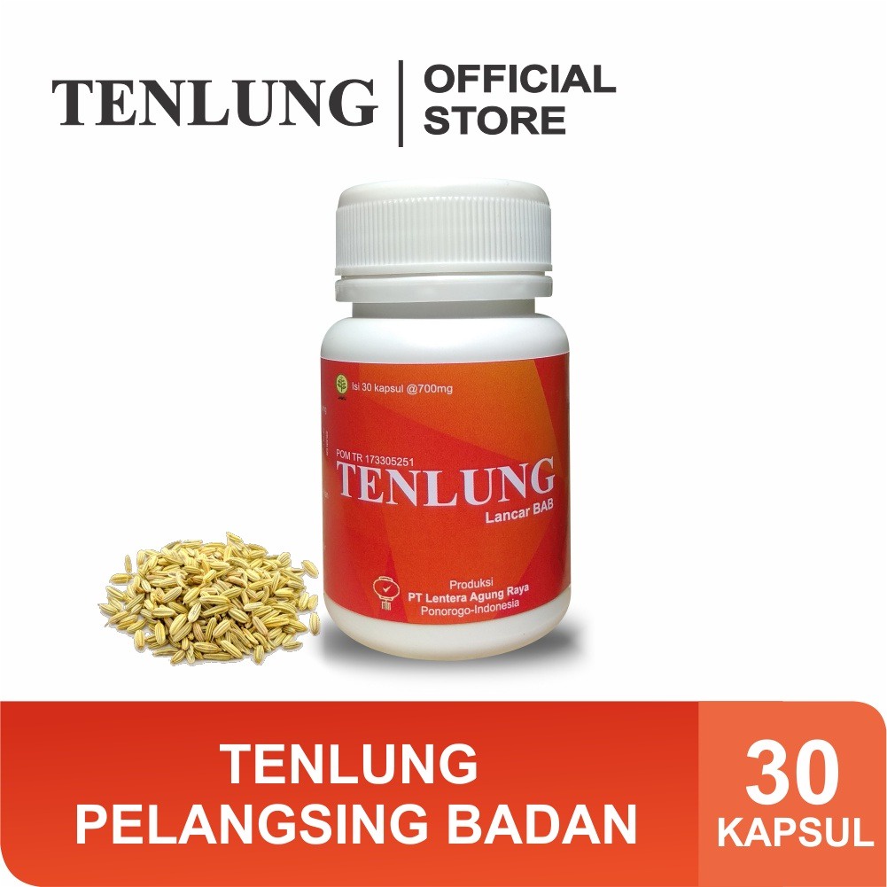 Tenlung Pelangsing Badan (Lancar BAB) besar isi 30 kapsul