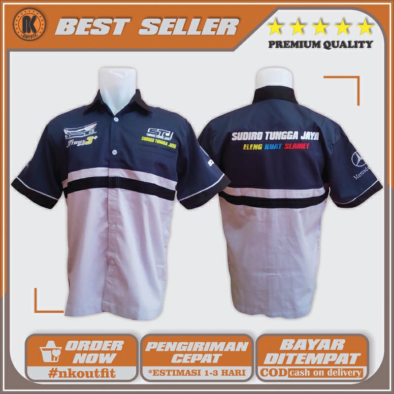 Kemeja Bus Sudiro Tungga Jaya STJ Dongker Bus Mania Jetbus 3+ Elkusla Bus