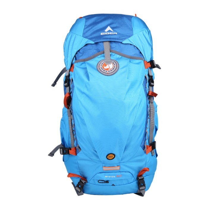 Tas Eiger R.RHINOS 60L RUCKSACK Biru 91000 0058 ORIGINAL Keren Awet - Biru, All Size