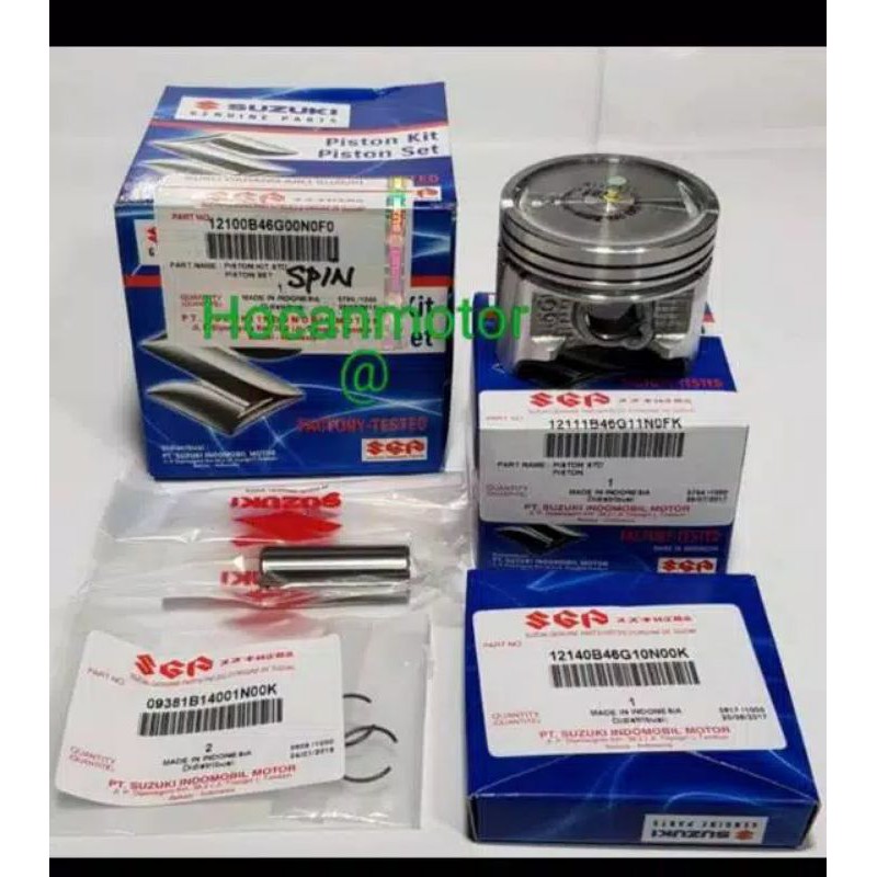 PISTON SET PISTON KIT SEHER DAN RING SPIN SKYWAVE SKYDRIVE HAYATE STANDAR