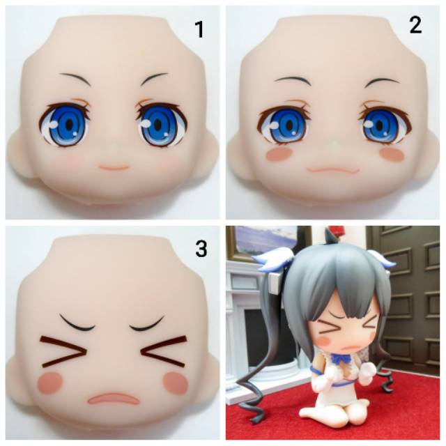 560 Nendoroid Hestia Faceplate Danmachi Split Part Muka