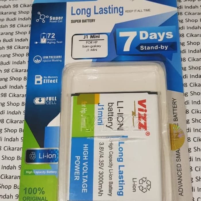 Batre batry double power vizz samsung J1mini J1 Mini  klik beli