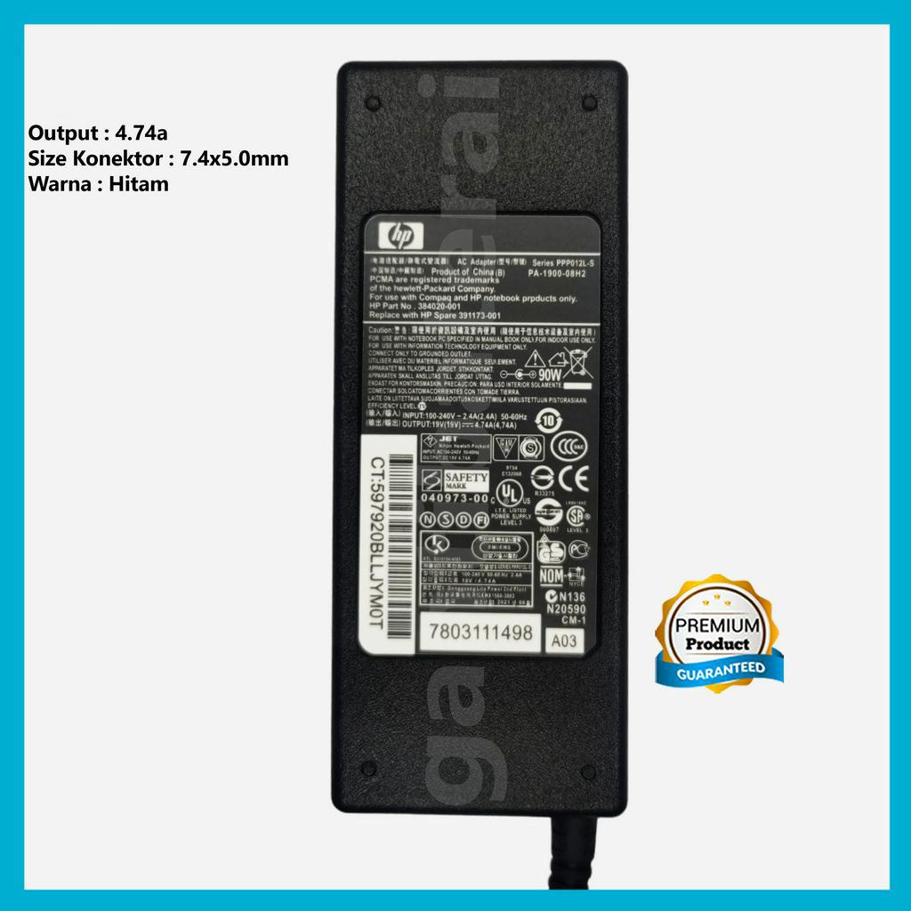 Adaptor Charger Laptop HP Elitebook 6470b 8470p 8470w 19.5 4.74a