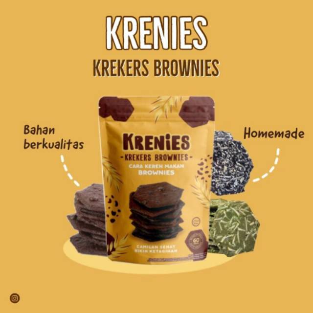 Krenies Brownies Cemilan Kekinian 60gr