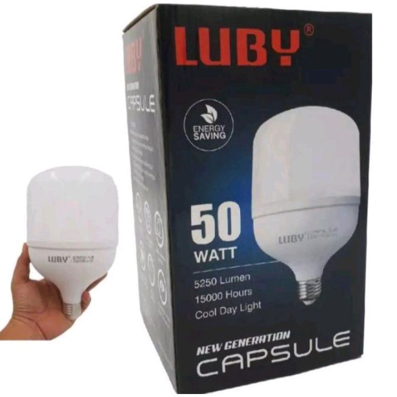 Bohlam Capsule Lampu LED Luby 50 Watt Small &amp; Bright