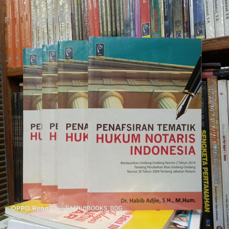 Jual ORI - PENAFSIRAN TEMATIK HUKUM NOTARIS INDONESIA - DR. HABIB ADJIE ...